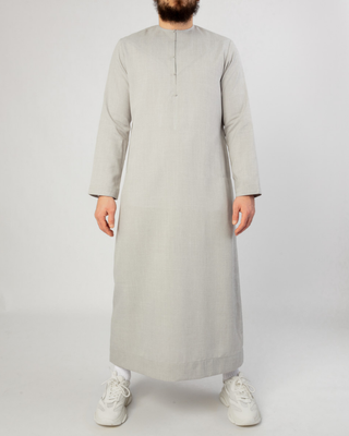 Qamis Émirati "Imperial Elite" Gris Clair