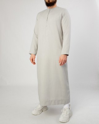 Qamis Émirati "Imperial Elite" Gris Clair