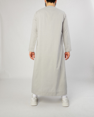 Qamis Émirati "Imperial Elite" Gris Clair