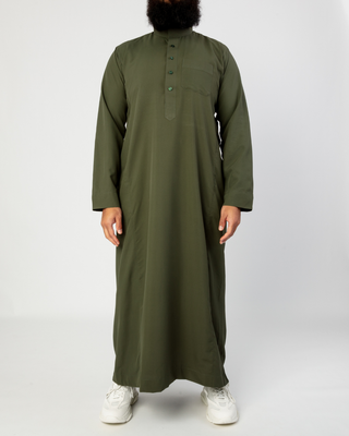 Saudi Qamis Donkergroen