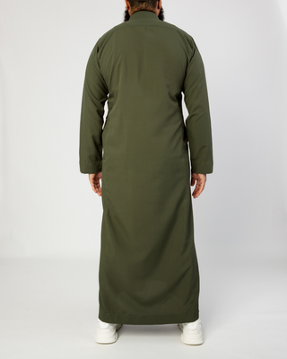 Saudi Qamis Donkergroen
