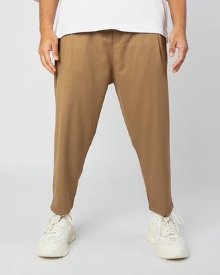 Pantalon camel "Sultan" de Qaba'il