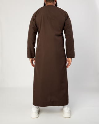 Qamis Arabische Borduursels Brown