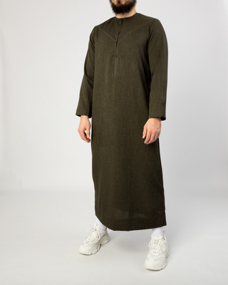 Qamis Émirati "Imperial Elite" Vert Foncé