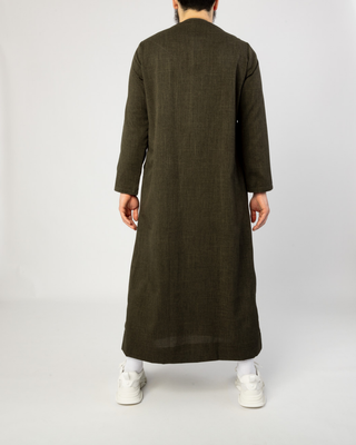 Qamis Émirati "Imperial Elite" Vert Foncé