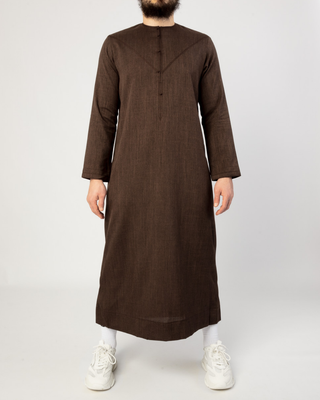 Qamis Émirati "Imperial Elite" Marron