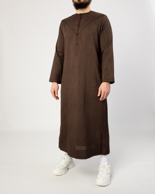 Qamis Émirati "Imperial Elite" Marron
