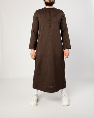 Qamis Émirati "Imperial Elite" Marron