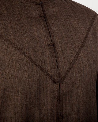 Qamis Émirati "Imperial Elite" Marron