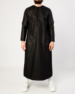 Qamis Émirati "Platinum Elite" Noir