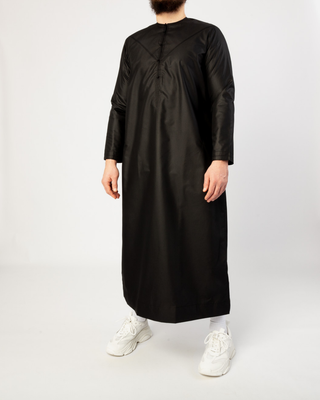 Qamis Émirati "Platinum Elite" Noir