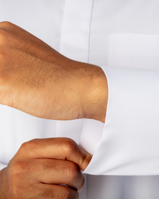 Qamis Saoudien "Cashmere Elite" Blanc