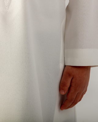 Qamis Émirati pour Garçons "Imperial Elite" Blanc Cassé