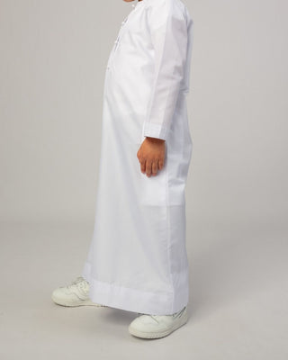 Qamis Émirati pour Garçons "Platinum Elite" Blanc