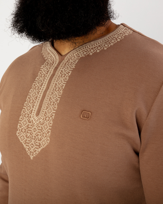 Taupe Awqas Sweat van Etniz