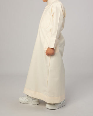 Qamis Saoudien pour Garçons "Cashmere Elite" Crème