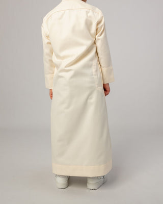Qamis Saoudien pour Garçons "Cashmere Elite" Crème