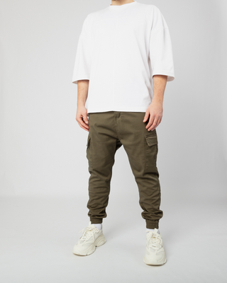 Pantalon cargo "Essential" vert de New Heritage