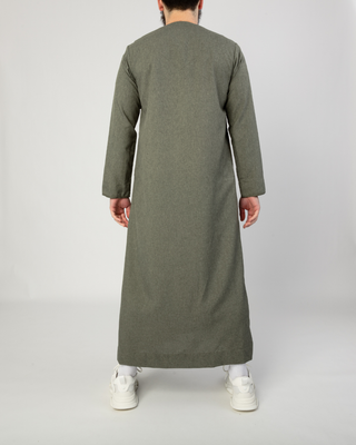 Emirati Qamis Donkergroen