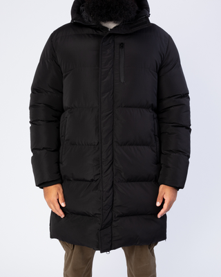 Manteau d'hiver long noir de Zayne