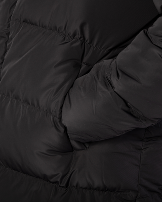 Manteau d'hiver long noir de Zayne