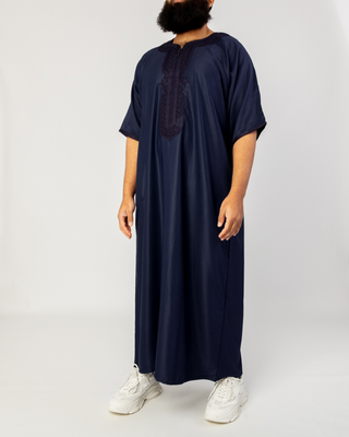 Kandora Marocaine 'Legacy' Bleu Marine de Rafiq
