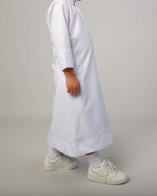 Qamis Saoudien pour Garçons "Cashmere Elite" Blanc