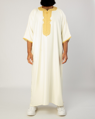 Kandora Marocaine 'Legacy' Crème/Or de Rafiq
