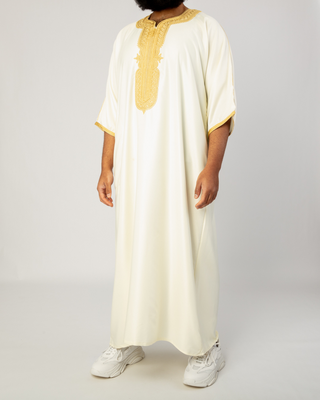 Kandora Marocaine 'Legacy' Crème/Or de Rafiq