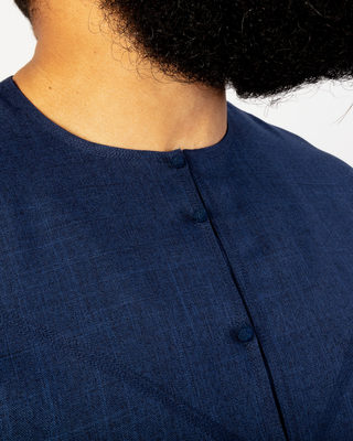 Qamis Émirati "Imperial Elite" Bleu Marine