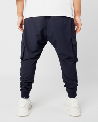 Pantalon cargo "Nomad" marine de Qaba'il