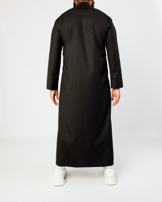 Qamis Saoudien "Cashmere Elite" Noir