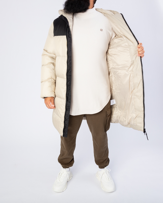 Manteau d'hiver long beige de Frilivin