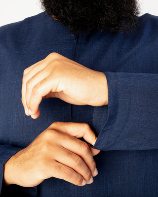 Qamis Émirati "Imperial Elite" Bleu Marine