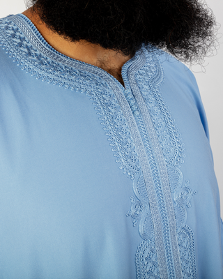 Kandora Marocaine 'Legacy' Bleue de Rafiq