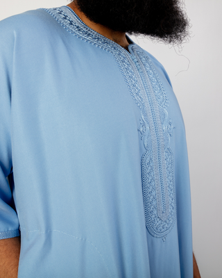 Kandora Marocaine 'Legacy' Bleue de Rafiq
