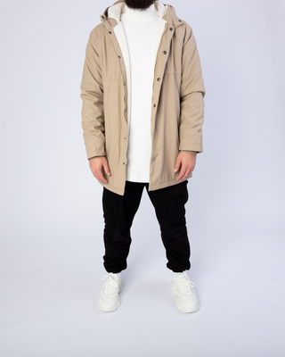 Manteau mi-saison beige de Frilivin