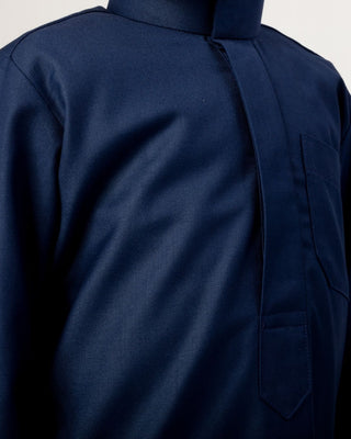 Qamis Saoudien pour Garçons "Cashmere Elite" Bleu Marine