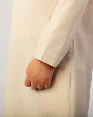 Qamis Émirati pour Garçons "Imperial Elite" Beige
