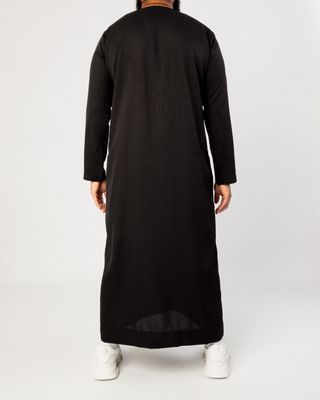 Qamis Émirati "Imperial Elite" Noir