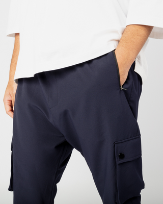 Pantalon cargo "Nomad" marine de Qaba'il