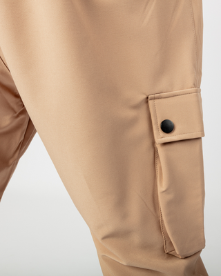 Pantalon cargo "Nomad" beige de Qaba'il
