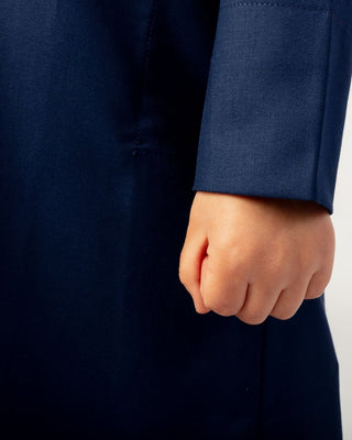 Qamis Saoudien pour Garçons "Cashmere Elite" Bleu Marine