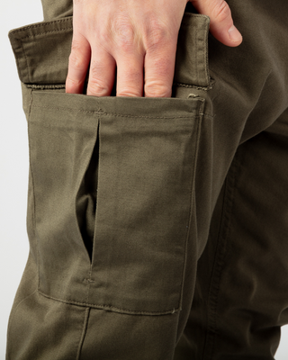 Pantalon cargo "Essential" vert de New Heritage