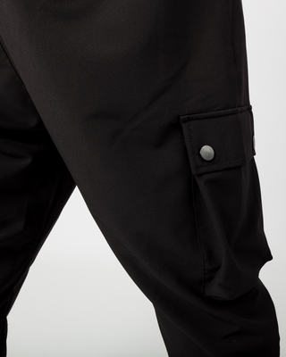 Pantalon cargo "Nomad" noir de Qaba'il