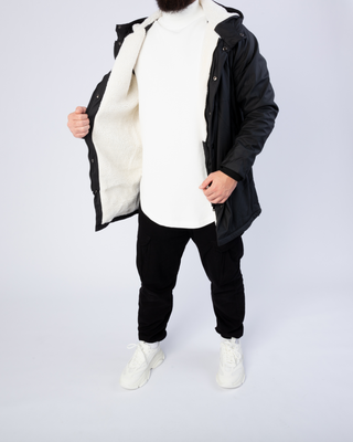 Manteau mi-saison noir de Frilivin
