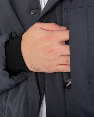 Manteau mi-long gris de Frilivin