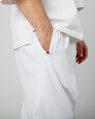 Pantalon de jogging Qandrisi blanc de Qaba'il