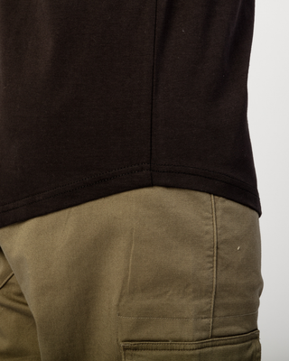 Black T-shirt by New Heritage.