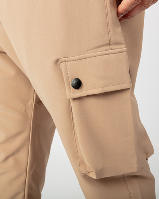 Pantalon cargo "Nomad" beige de Qaba'il